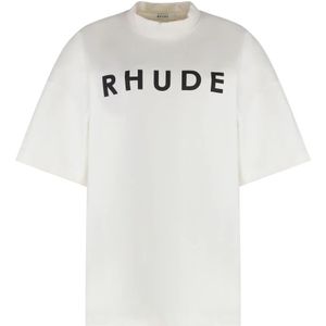 Rhude, Dames, Tops, Wit, Maat: M Katoen,