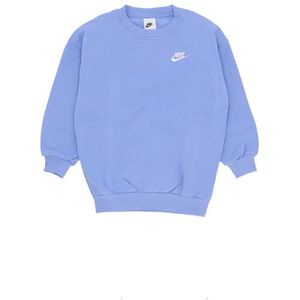 Nike Oversized Crewneck Sportswear Sweatshirt , Blue , Dames , Maat: L