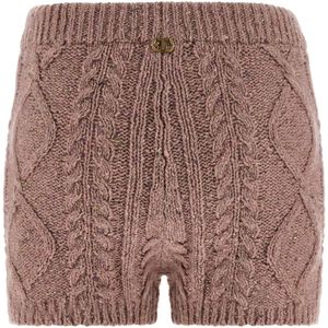 Twinset, Dames, Korte broeken, Roze, Maat: S Wol,