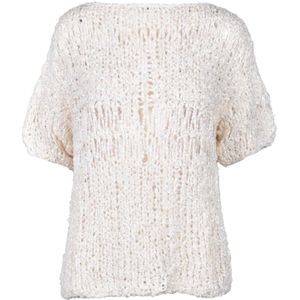 Wild Cashmere, Dames, Truien, Wit, Maat: XS Zijde,