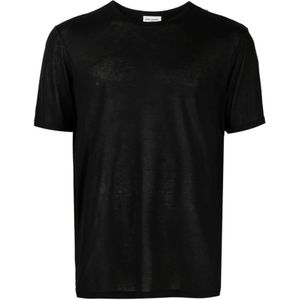 Saint Laurent, Heren, Tops, Zwart, Maat: L