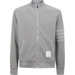 Thom Browne, Heren, Sweatshirts & Hoodies, Grijs, Maat: L Katoen,