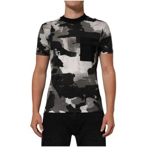 Dolce & Gabbana, Heren, Tops, Veelkleurig, Maat: XS Katoen,