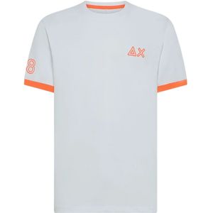 Sun68, Heren, Tops, Wit, Maat: 2XL Katoen,