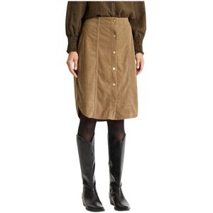 IN Front, Dames, Rokken, Bruin, Maat: S