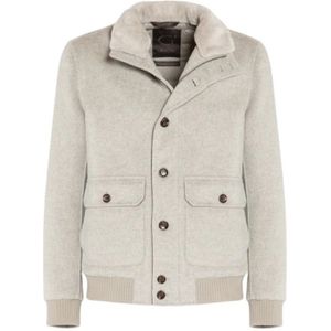 Gimo's, Heren, Jassen, Grijs, Maat: 5XL Wol,