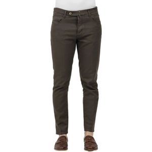 Incotex, Heren, Broeken, Bruin, Maat: W32 Katoen,