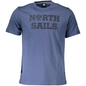 North Sails - Heren T-shirt - Blauw - Katoen