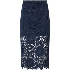 Rotate Birger Christensen, Dames, Rokken, Blauw, Maat: M Poliester,