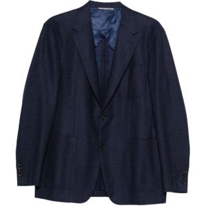 Canali, Heren, Jassen, Blauw, Maat: XL Jersey,