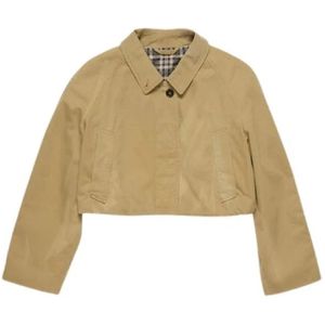 Acne Studios, Dames, Jassen, Beige, Maat: XS Katoen,