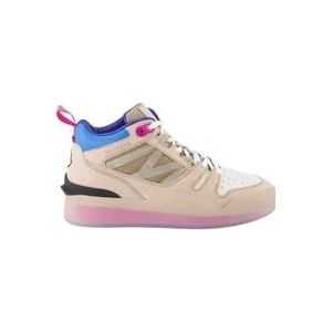 Moncler Reflecterende Nubuck Leren Sneakers , Multicolor , Dames , Maat: 36 EU