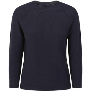 Weekend Max Mara, Dames, Truien, Blauw, Maat: S Katoen,