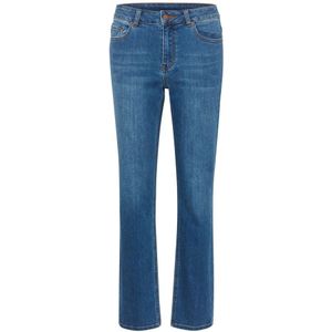 Kaffe, Dames, Jeans, Blauw, Maat: M Katoen,
