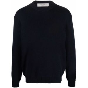 Golden Goose, Heren, Truien, Blauw, Maat: XL Katoen,