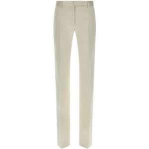 Tom Ford, Dames, Broeken, Beige, Maat: 2XS Katoen,