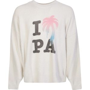 Palm Angels, Heren, Truien, Wit, Maat: S Katoen,