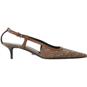 Pumps - Beige - Slingback - Kitten Heel