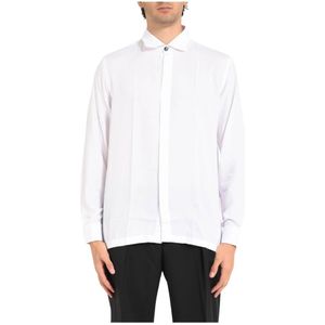 Daniele Alessandrini, Heren, Overhemden, Wit, Maat: 2XL Viscose,