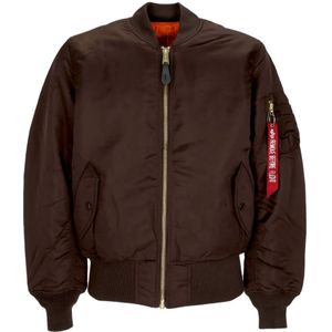 Alpha Industries, Heren, Jassen, Bruin, Maat: S