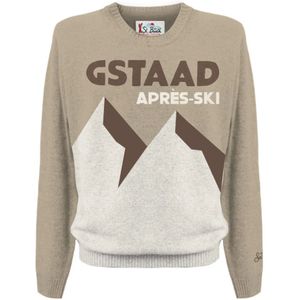 MC2 Saint Barth, Heren, Truien, Beige, Maat: L Wol,