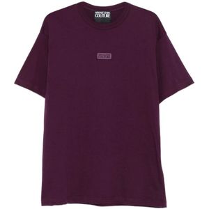 Versace Jeans Couture, Heren, Tops, Rood, Maat: L Katoen,