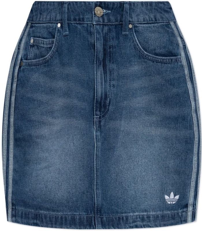 adidas Originals - Denim Rok - Blauw - Dames