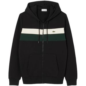 LACOSTE - Sweater met Rits - Zwart - Polyester