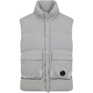 C.p. Company, Heren, Jassen, Grijs, Maat: L Leer,