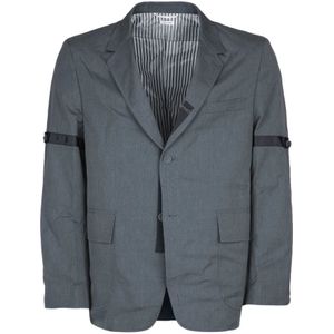 Thom Browne, Heren, Jassen, Grijs, Maat: M