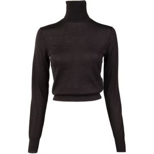 Dolce & Gabbana, Dames, Truien, Zwart, Maat: L