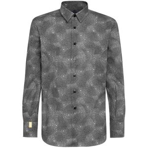 Billionaire, Heren, Overhemden, Zwart, Maat: XS Katoen,