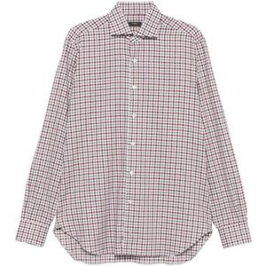 Barba, Heren, Overhemden, Rood, Maat: XL Katoen,