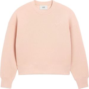 Ami Paris, Dames, Sweatshirts & Hoodies, Roze, Maat: L Katoen,