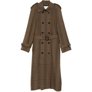 Saint Laurent, Dames, Mantels, Bruin, Maat: M