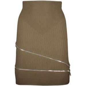 Andrea Adamo, Dames, Rokken, Groen, Maat: XS Viscose,