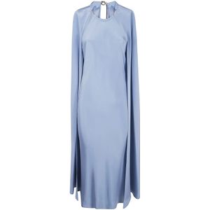 Max Mara, Dames, Jurken, Blauw, Maat: XS Zijde,