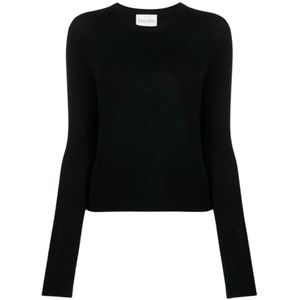 Forte Forte, Dames, Truien, Zwart, Maat: S Wol,