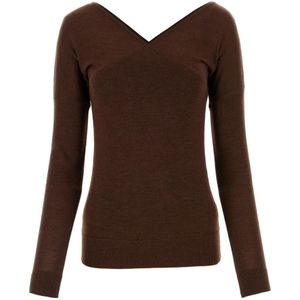 CO, Dames, Truien, Bruin, Maat: S