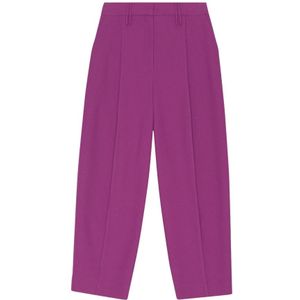 Ganni, Dames, Broeken, Paars, Maat: S Viscose,