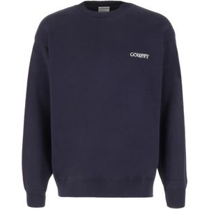 Marcelo Burlon, Heren, Sweatshirts & Hoodies, Blauw, Maat: L Katoen,