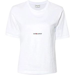 Saint Laurent, Dames, Tops, Wit, Maat: XL