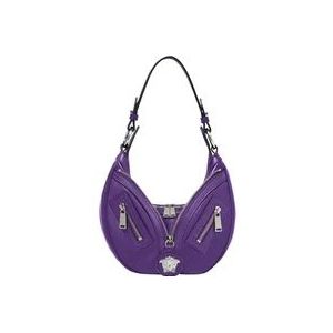 Versace Hobo Herhaal Tas , Purple , Dames , Maat: ONE Size