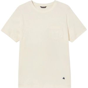 Brooks Brothers, Heren, Tops, Wit, Maat: 2XL Katoen,