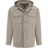 Boggi Milano - Link Shirt Jacket - Grijs - Wol - Afneembaar Gewatteerd Gilet