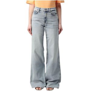 7 For All Mankind, Dames, Jeans, Blauw, Maat: W29 Katoen,