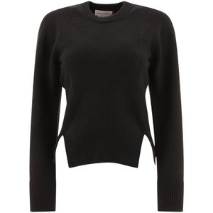 Alexander McQueen, Dames, Truien, Zwart, Maat: M Wol,