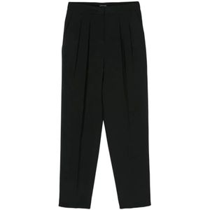 Giorgio Armani, Dames, Broeken, Zwart, Maat: S Zijde,