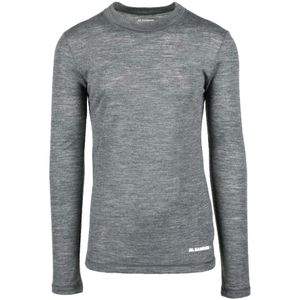 Jil Sander, Heren, Tops, Grijs, Maat: M Wol,