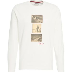 Luis Trenker, Heren, Tops, Wit, Maat: XL